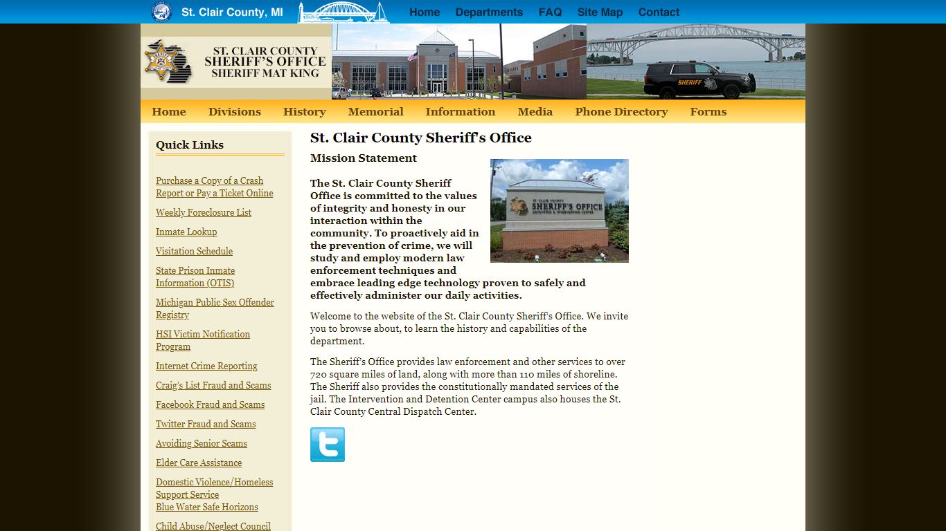 The Offices of St. Clair County - Sheriff